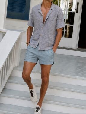 Abercrombie & Fitch Linen Blend Shorts